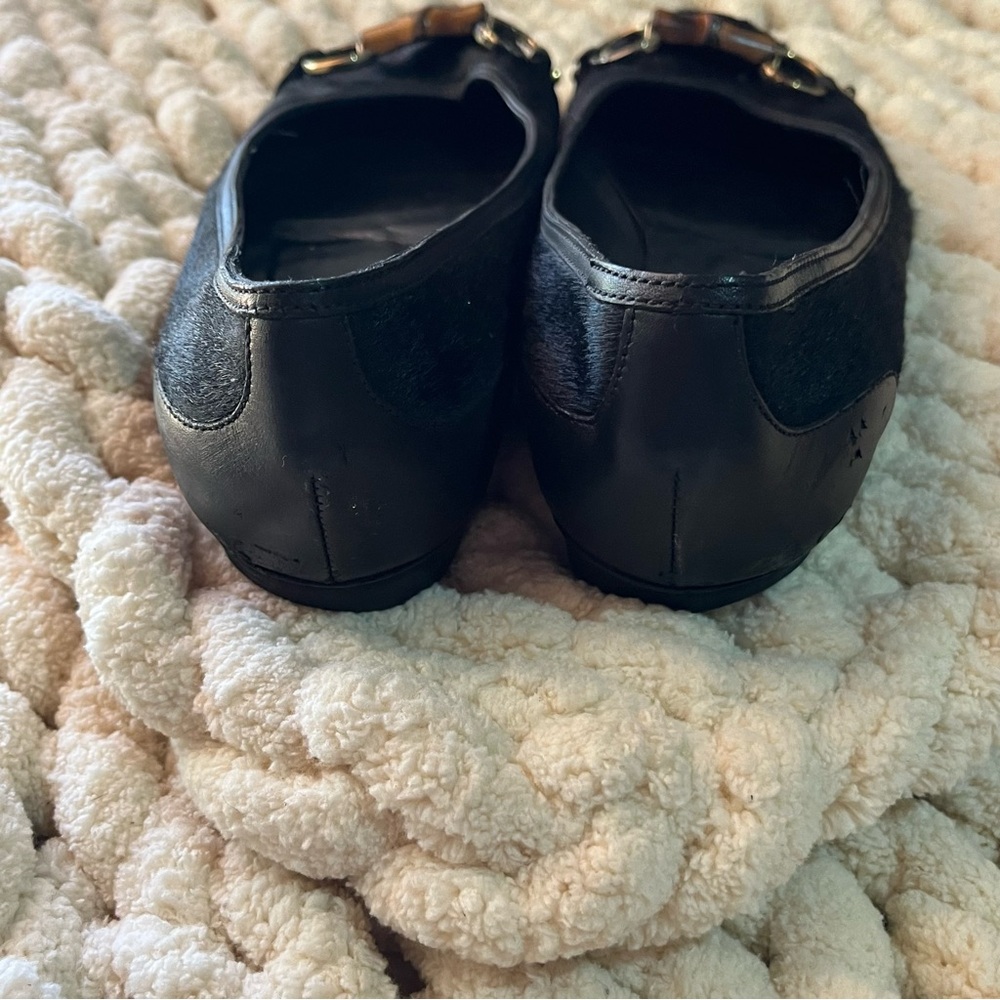 Gucci Bamboo Horsebit Pony Hair Loafer Flats - Picture 4 of 7